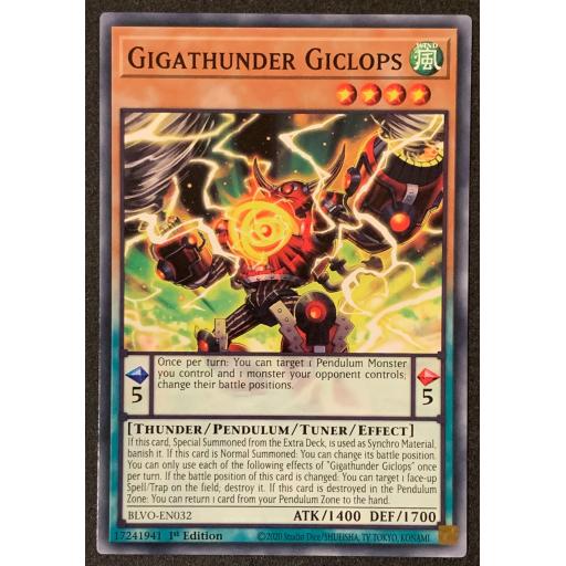 Gigathunder Giclops | BLVO-EN032 | 1st Edition | Common