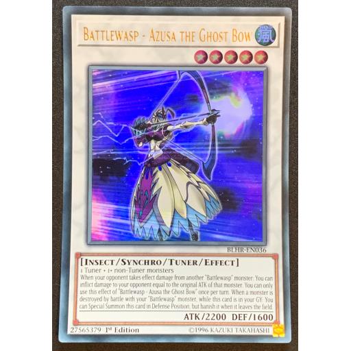 Battlerwasp - Azusa the Ghost Bow | BLHR-EN036 | 1st Edition | Ultra Rare