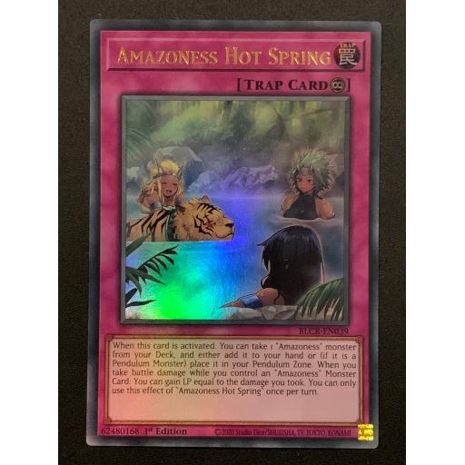 Amazoness Hot Spring | BLCR-EN039 | Ultra Rare | 1st Edition