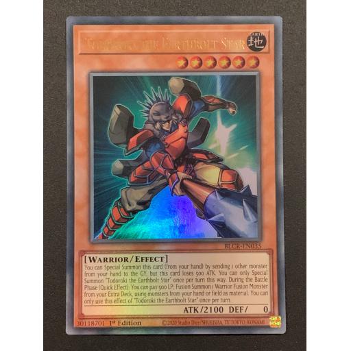 Todoroki the Earthbolt Star | BLCR-EN035 | Ultra Rare | 1st Edition