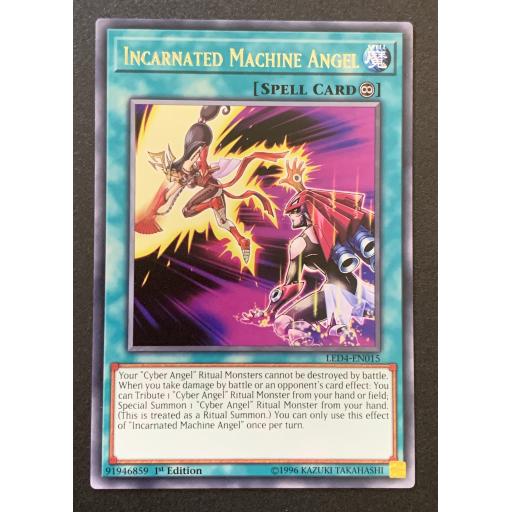 Incarnated Machine Angel | LED4-EN015 | Rare | 1st Edition