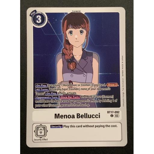 Menoa Bellucci | BT17-092 | Uncommon