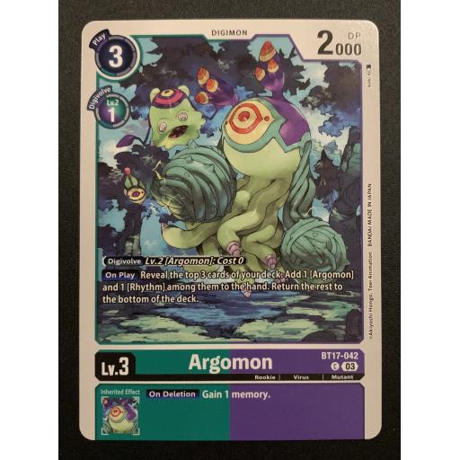 Argomon | BT17-042 | Common