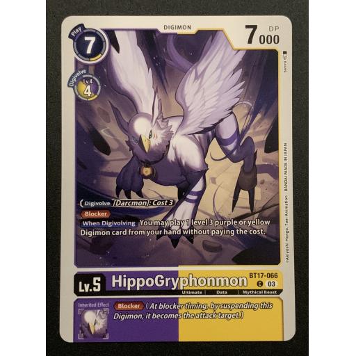 HippoGryphonmon | BT17-066 | Common