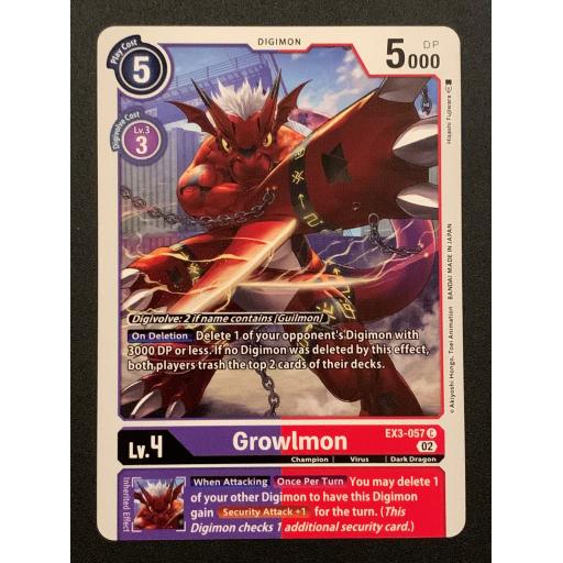 Growlmon EX3-057 C
