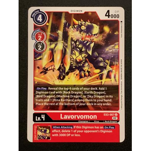 Lavorvomon EX3-007 U