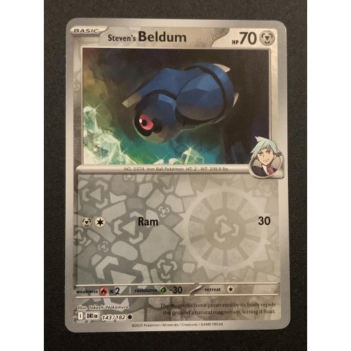 Steven's Beldum 143/182 - Reverse Holo Common