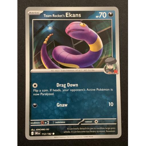 Team Rocket's Ekans 112/182 - Common
