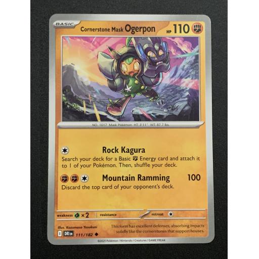 Cornerstone Mask Ogerpon 111/182 - Uncommon
