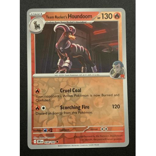 Team Rocket's Houndoom 038/182 - Reverse Holo Uncommon