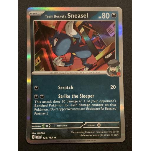 Team Rocket's Sneasel 128/182 - Rare