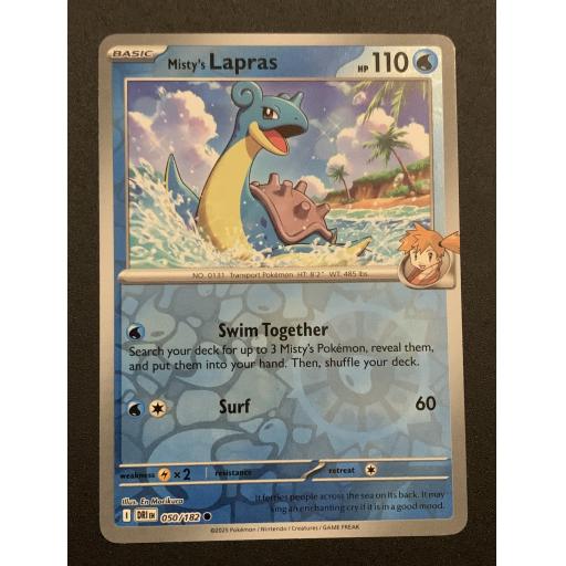 Misty's Lapras 050/182 - Reverse Holo Common