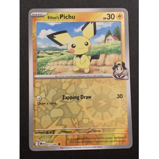 Ethan's Pichu 071/182 - Reverse Holo Common