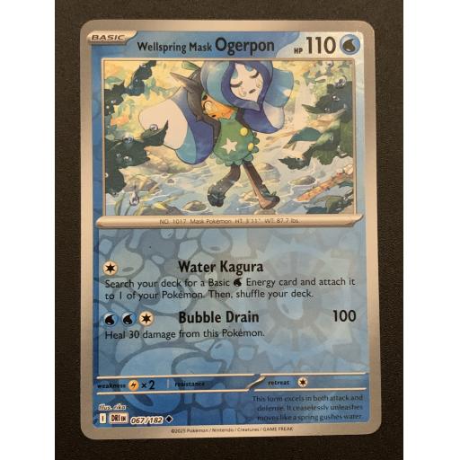 Wellspring Mask Ogerpon 067/182 - Reverse Holo Uncommon