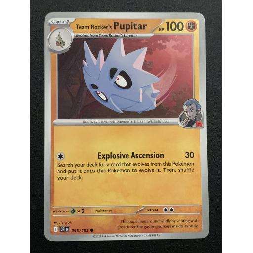 Team Rocket's Pupitar 095/182 - Common