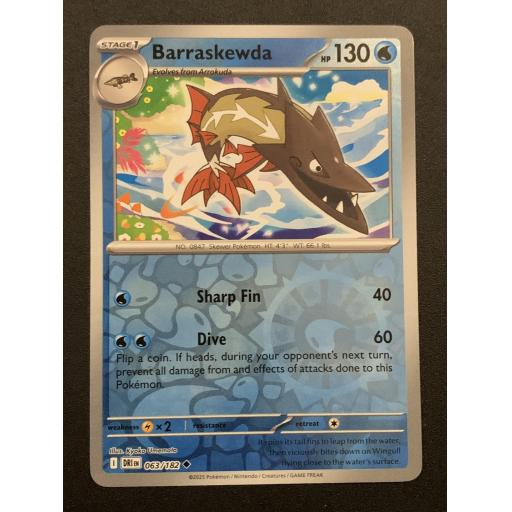 Barraskewda 063/182 - Reverse Holo Uncommon