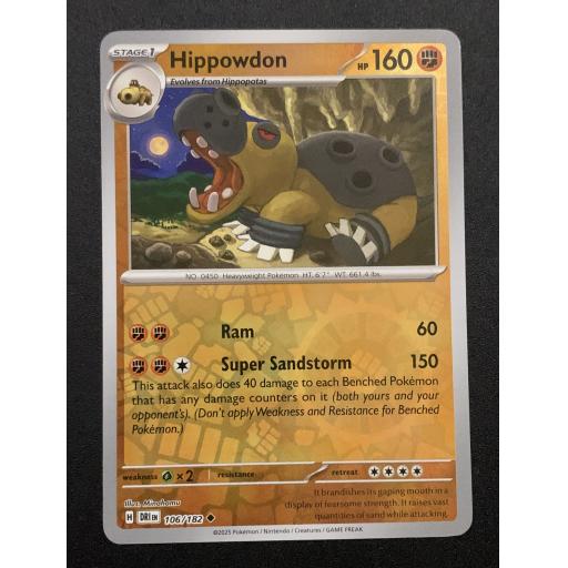 Hippowdon 106/182 - Reverse Holo Uncommon
