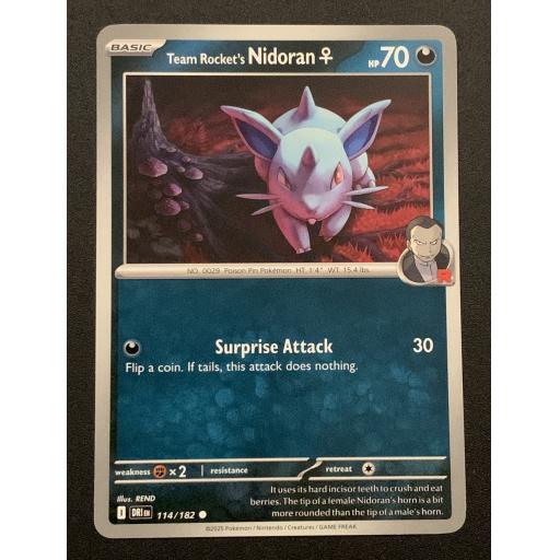 Team Rocket's Nidoran 114/182 - Common
