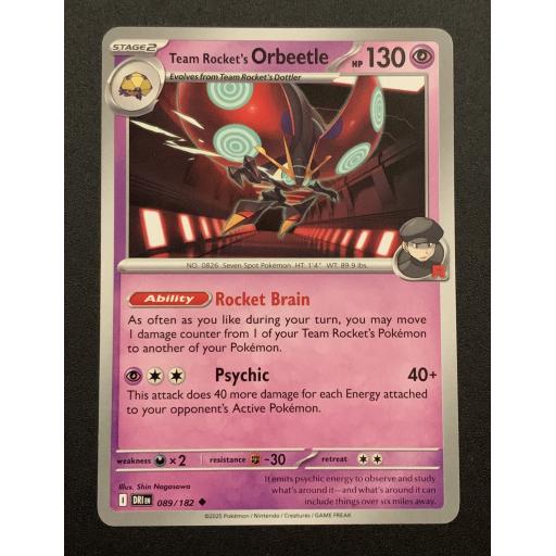Team Rocket's Orbeetle 089/182 - Uncommon