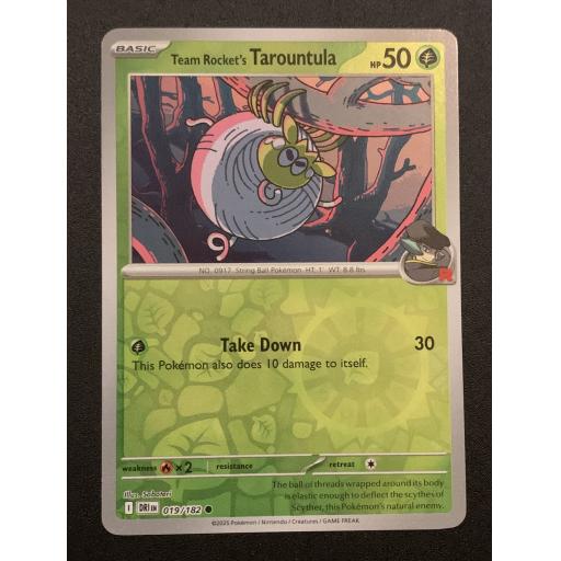 Team Rocket's Tarountula 019/182 - Reverse Holo Common