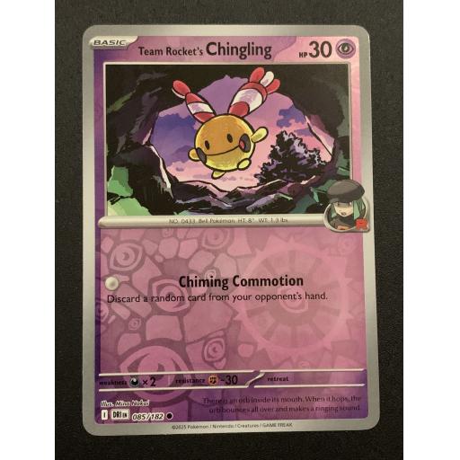 Team Rocket's Chingling 085/182 - Reverse Holo Common