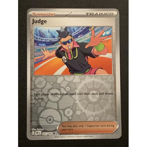 Judge 167/182 - Reverse Holo Uncommon