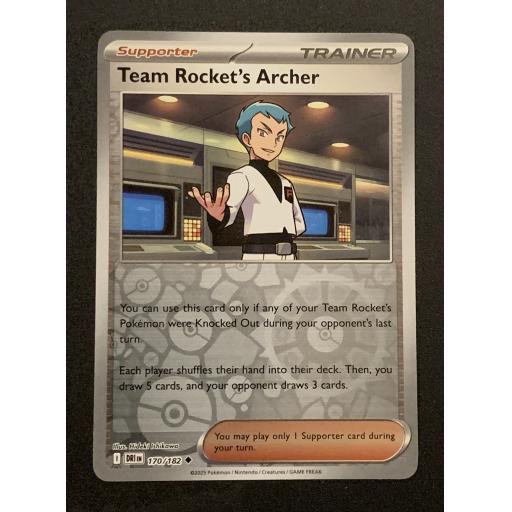 Team Rocket's Archer 170/182 - Reverse Holo Uncommon