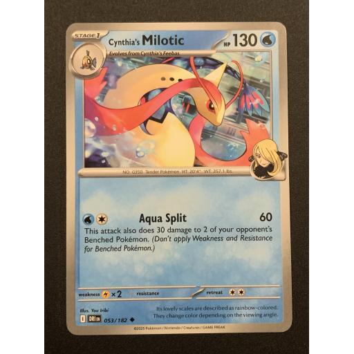 Cynthia's Milotic 053/182 - Uncommon
