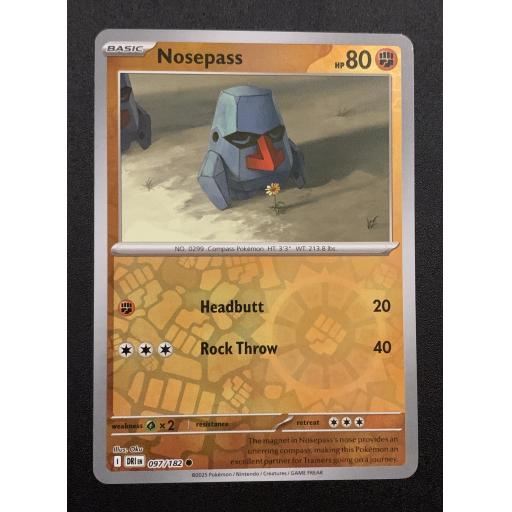 Nosepass 097/182 - Reverse Holo Common
