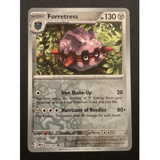Forretress 140/182 - Reverse Holo Uncommon