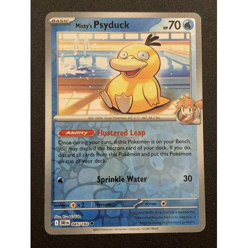 Misty's Psyduck 045/182 - Reverse Holo Uncommon