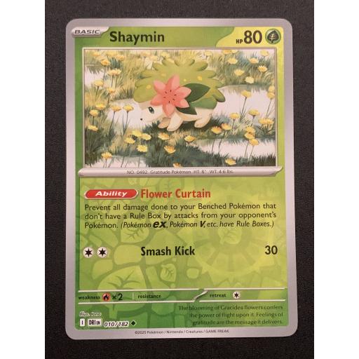 Shaymin 010/182 - Reverse Holo Uncommon