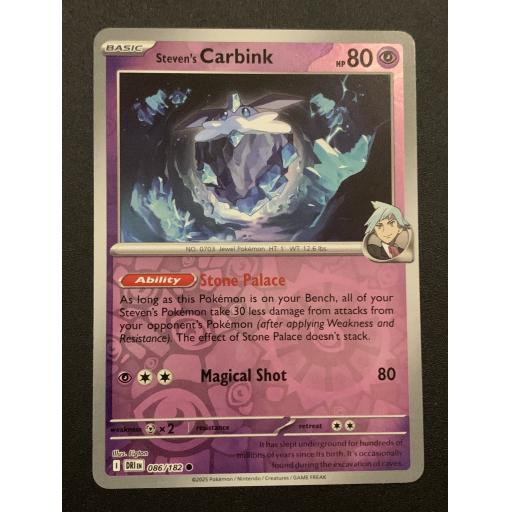 Steven's Carbink 086/182 - Reverse Holo Common