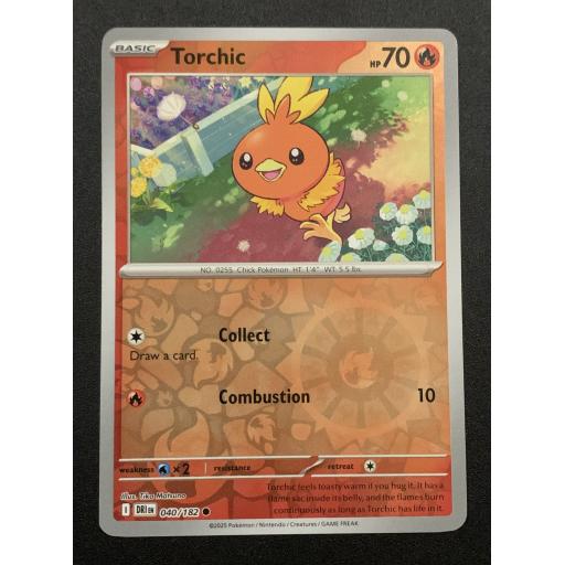 Torchic 040/182 - Reverse Holo Common
