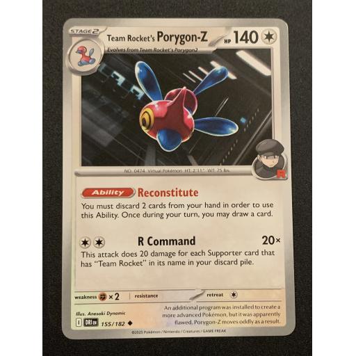 Team Rocket's Porygon-Z 155/182 - Uncommon