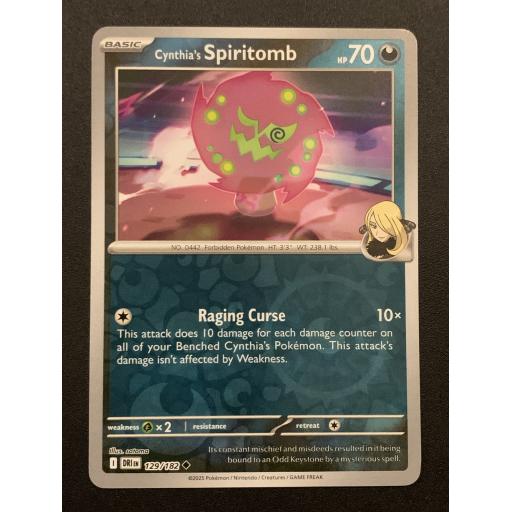 Cynthia's Spiritomb 129/182 - Reverse Holo Uncommon