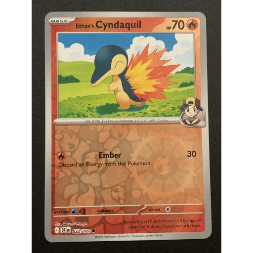 Ethan's Cyndaquil 032/182 - Reverse Holo Common