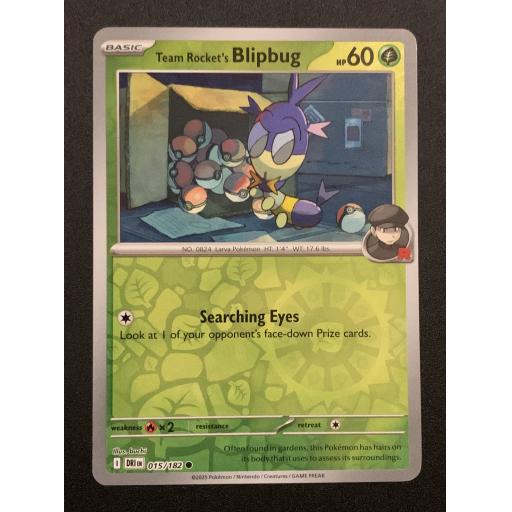 Team Rocket's Blipbug 015/182 - Reverse Holo Common