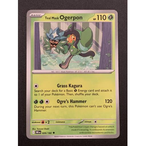 Teal Mask Ogerpon 026/182 - Uncommon