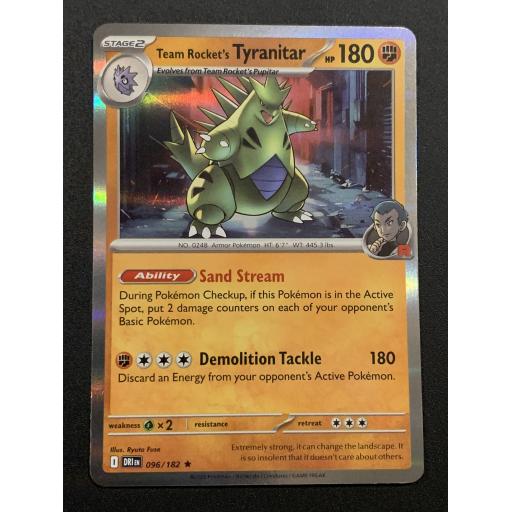 Team Rocket's Tyranitar 096/182 - Rare