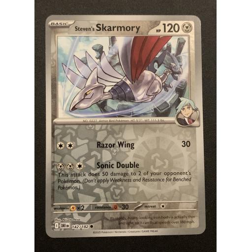 Steven's Skarmory 142/182 - Reverse Holo Common