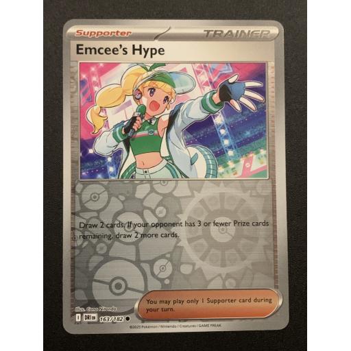 Emcee's Hype 163/182 - Reverse Holo Common