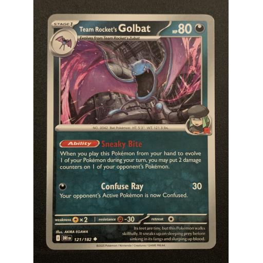 Team Rocket's Golbat 121/182 - Uncommon