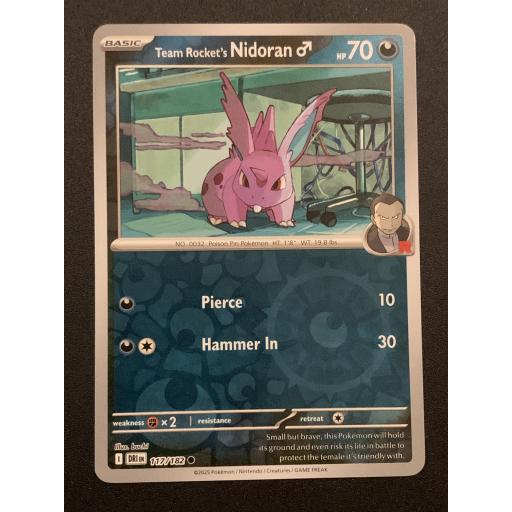 Team Rocket's Nidoran 117/182 - Reverse Holo Common