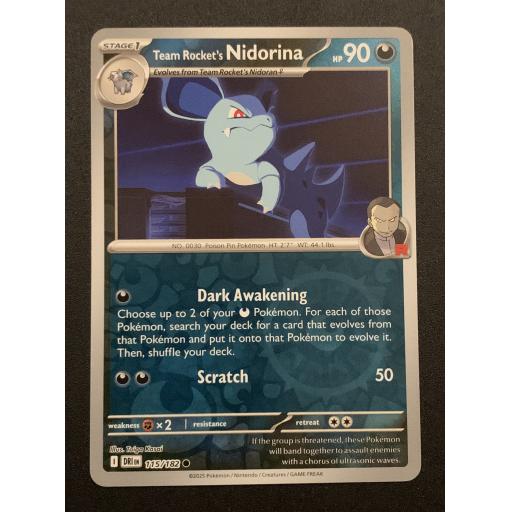 Team Rocket's Nidorina 115/182 - Reverse Holo Common