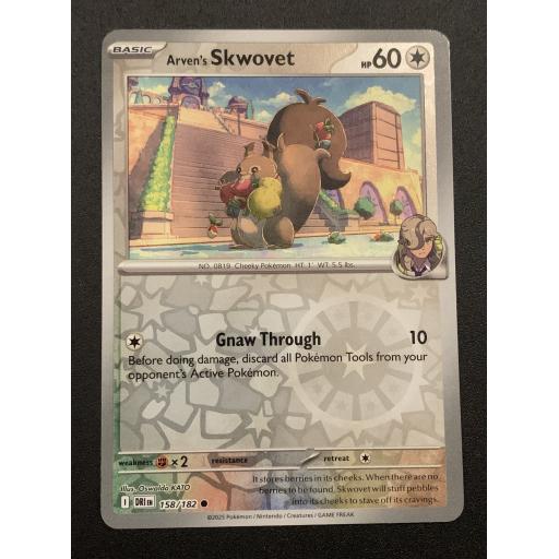 Arven's Skwovet 158/182 - Reverse Holo Common