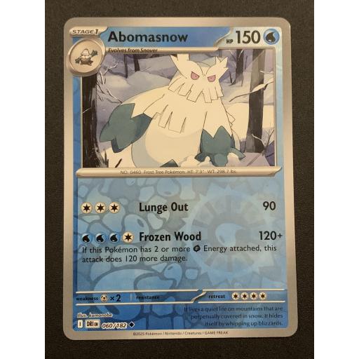Abomasnow 060/182 - Reverse Holo Uncommon