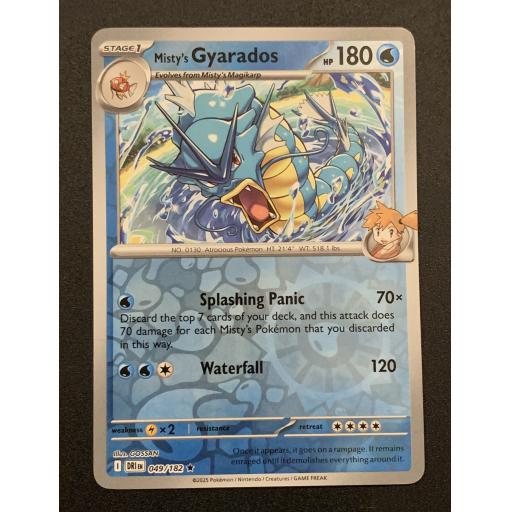 Misty's Gyarados 049/182 - Reverse Holo Rare