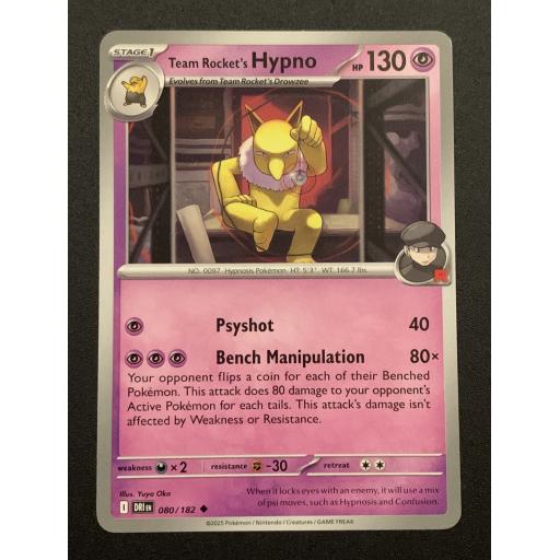 Team Rocket's Hypno 080/182 - Uncommon