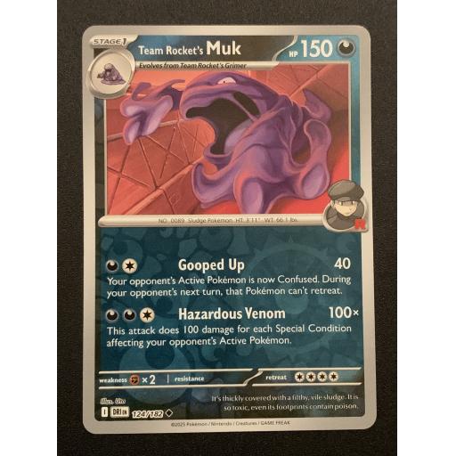 Team Rocket's Muk 124/182 - Reverse Holo Uncommon